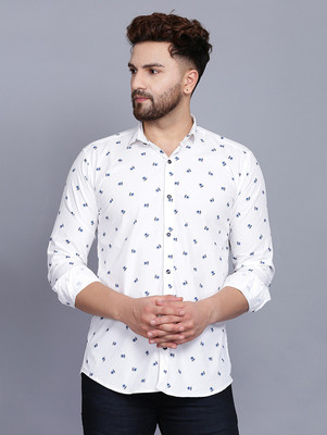 menkovy men checkered casual white 