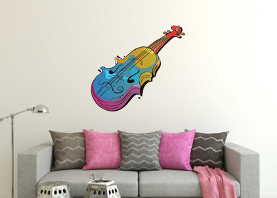 fuzzy 65 cm Music Self Adhesive Sticker(Pack of 1)