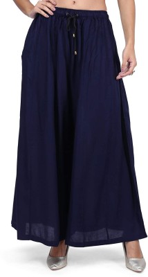 TNQ Flared Women Dark Blue Trousers