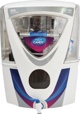 Aquagrand Red Candy Alkaline + ro + uv + uf + TDS Controller, Alkaline Filter + 15 L RO + UV + UF + TDS Water Purifier  (White)