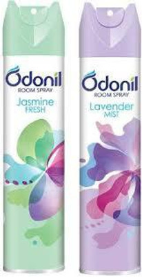 Odonil Jasmine fresh, Lavender mist Car Freshener Spray Lavender, Jasmine Spray (2*270ml)(2 x 270 ml)