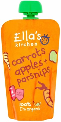 Ellas Kitchen Carrots Apples & Parsnips - 120g (Pack of 2) Baby Snacks 240 g