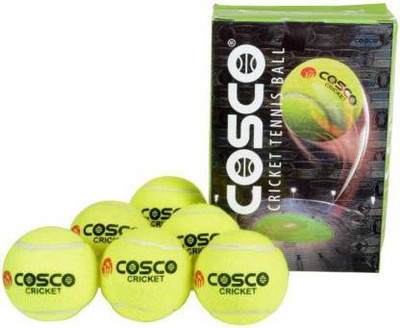 COSCO Tennis Ball Cricket Tennis Ball(Standard, Pack of 6)
