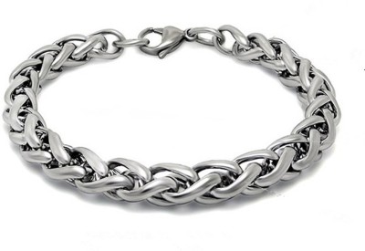 Shiv Jagdamba Stainless Steel Sterling Silver Bracelet