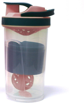 Komto 700 ml Plastic Shaker(Pack of 1, Pink)