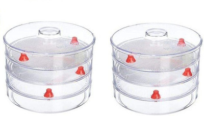 SEASPIRIT Plastic Sprout Maker  - 1000 ml(Pack of 2, White)