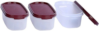 Signoraware Plastic Grocery Container  - 1500 ml(Pack of 3, Maroon)