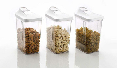 FRENYEAR Plastic Grocery Container  - 1 L(Multicolor)