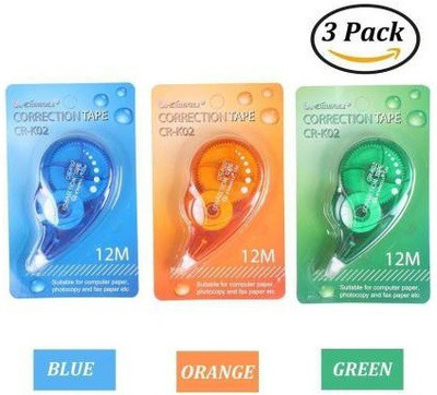 BVM GROUP super 5 mm Correction Tape(Set of 3, White)