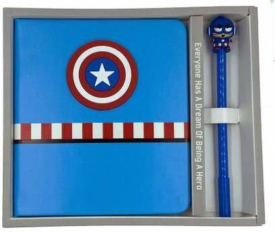 vagmine kreations Superhero Book-size Notebook Ruled 80 Pages(Multicolor)