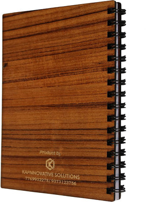 KAPNNOVATIVE SOLUTIONS Twisty Pad Regular Diary Single Rule 160 Pages(Brown)