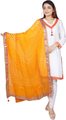 HOKAM Art Silk Self Design Women Dupatta