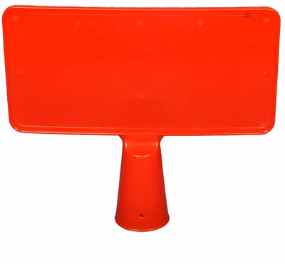 Ladwa Cone Sign Plate Emergency Sign(Reflective Sign)