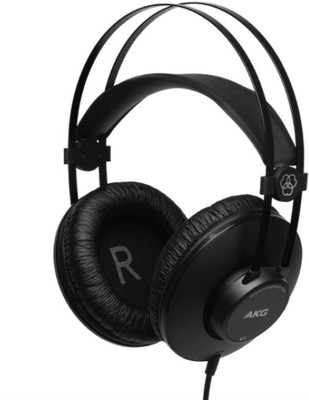 AKG K52 Closed-back Wired Headset without Mic(Black, On the Ear)