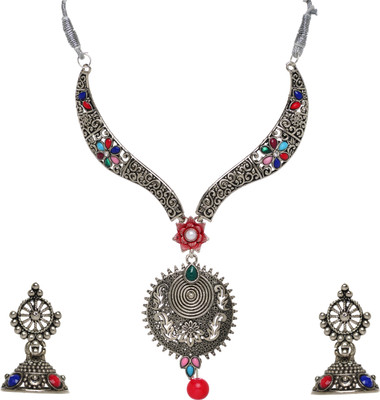 HETPRIT Alloy Silver Silver Jewellery Set(Pack of 1)