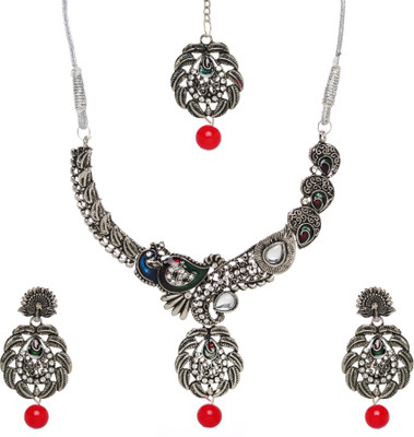 HETPRIT Alloy Silver Silver Jewellery Set(Pack of 1)