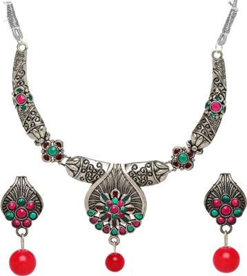 HETPRIT Alloy Silver Silver Jewellery Set(Pack of 1)