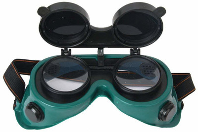 takdir enterprise Welding goggle Flip-up Filter Poly-Carbonated Lens Welding Goggles Welding Safety Goggle Welding  Safety Goggle(Free-size)