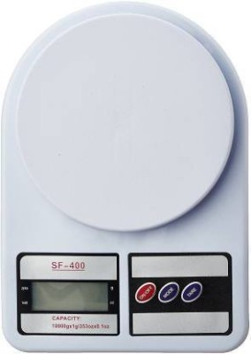 COSMETOCITY Electronic Digital 10 Kg Weight Scale Lcd Kitchen Weight Scale Machine Measure for measuring fruits,Spice,Food,Vegetable And More (Sf-400) Weighing Scale Weighing Scale(White)