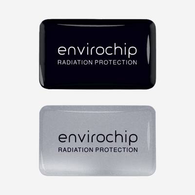 Envirochip - Clinically Tested Radiation Protection Chip for Mobile - Value Pack of 2 (Black & Silver) Anti-Radiation Chip