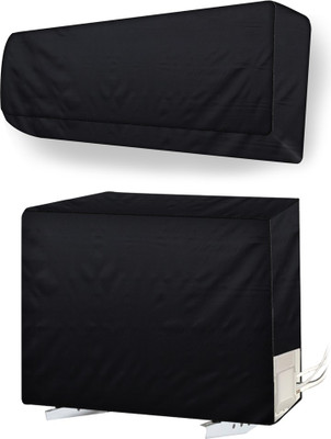 Stylista Air Conditioner  Cover(Width: 111.76 cm, Black)