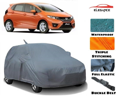 Elegance Car Cover For Honda Jazz (With Mirror Pockets)(Grey)