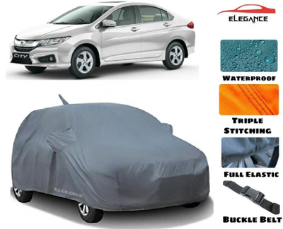 Elegance Car Cover For Honda City ZX (With Mirror Pockets)(Grey)