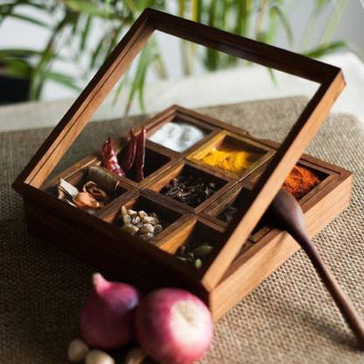 Smarts collection Spice Set Wooden(1 Piece)