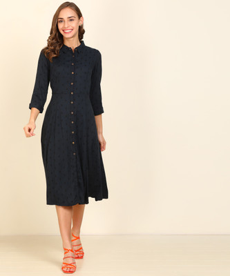 AND Women Shirt Dark Blue Dress
