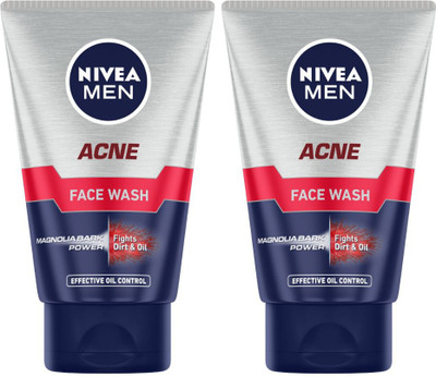 NIVEA MEN MEN Acne ,100ml (Pack of 2) Face Wash(200 ml)