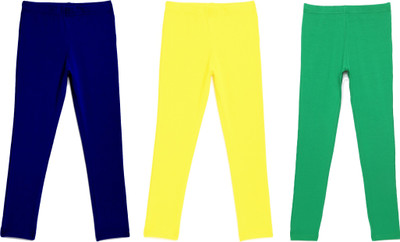 LOVO Legging For Girls(Green Pack of 3)