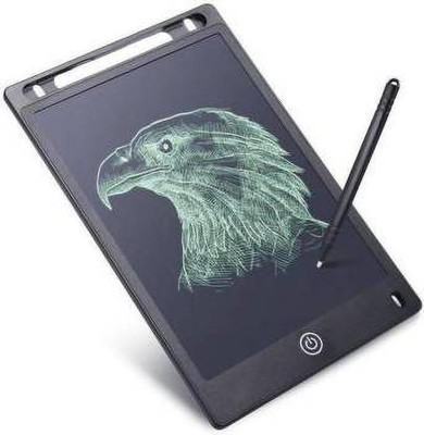 Radhe Expo Portable LCD Writing Board Slate Drawing Record Notes Digital Notepad with Pen Handwriting Pad Paperless Graphic Tablet (Black)(Black)
