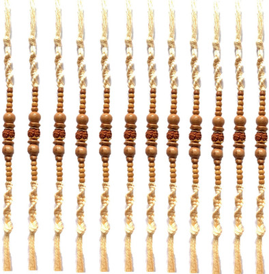 SG Creations Thread SGRKI039 Assorted Rakhi  Set(12 Rakhi)