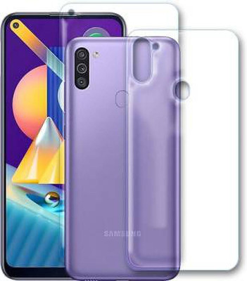 Olonga Front and Back Screen Guard for SAMSUNG GALAXY M11(Pack of 2)
