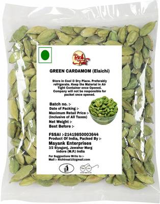 Rich Treat Premium Green Elaichi (Cardamom) 100% Fresh And Natural 250g