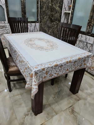 DELHI PVC CORP Printed 6 Seater Table Cover(Multicolor, PVC)