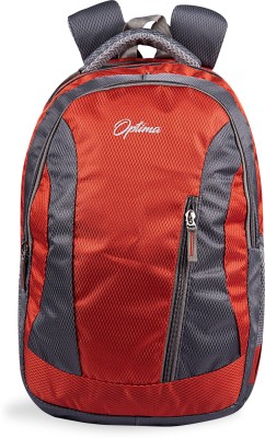 Optima Polyester Water Resistant Travel Laptop/Business Slim Durable College/School Backpack 29 L Laptop Backpack(Orange)
