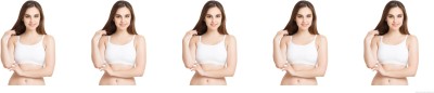 DRAXSTAR Sports Women Cami Bra Non Padded Bra(White)