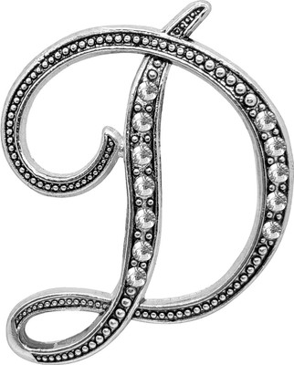 FURE D Initial Brooch(Silver)