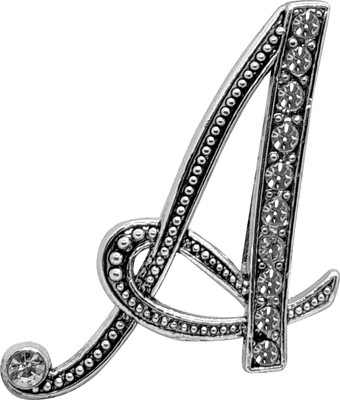 FURE A Initial Brooch(Silver)