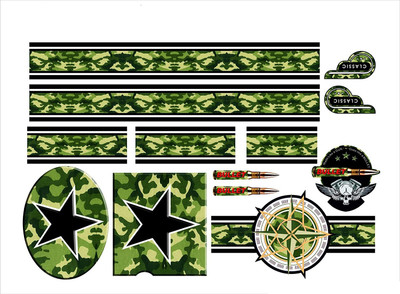 Just Rider Sticker & Decal for Bike(Multicolor)