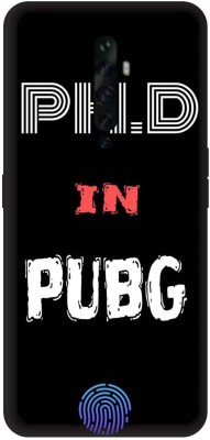 UMPRINT Book Cover for Oppo Reno 2f PHD In Pubg Text Printed Back Cover(Multicolor, Hard Case, Pack of: 1)