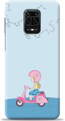 Loffar Back Cover for Mi Redmi Note 9 Pro Max(Blue, Shock Proof, Pack of: 1)
