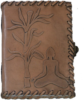 Parmatma Handicrafts Handmade Journal A5 Journal Unruled 200 Pages(Grey)