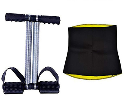 whinsy COMBO 1 HOT SHAPER BELT & PURE STEEL DOUBLE SPRING TUMMY TRIMMER Fitness Accessory Kit Kit