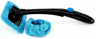 SEASPIRIT Microfiber Window Cleaners Brush Wet & Dry Mop(Black, Blue)