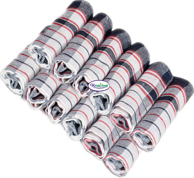 Ninki Fresh NF multipurpose linen Multicolor Cloth Napkins(12 Sheets)