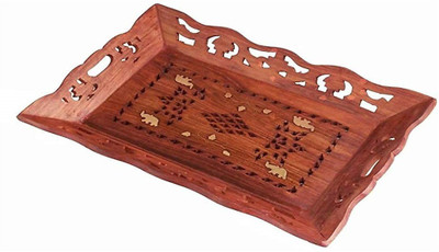 Hanwood Sheesham Solid Wood Simple (Size: 13x9 inch) Tray(Tray)