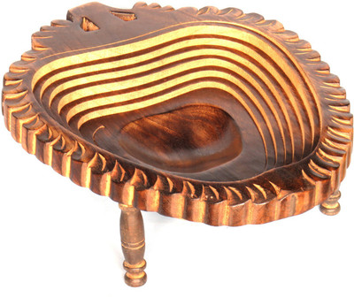 Hanwood Apple Folding Spring Dryfruit Antique (Size 12 inch) Tray(Tray)