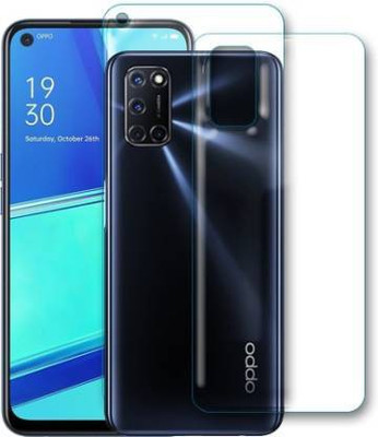 SOLIVAGANT Front and Back Tempered Glass for Oppo A52(Pack of 2)